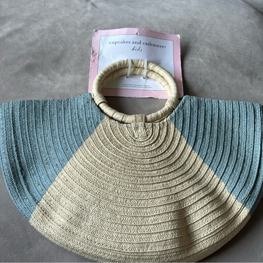 Cupcakes & Cashmere Kids Purse Cream Woven Brand New